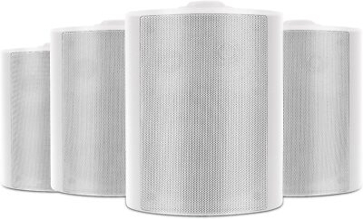 Herdio 4x Bluetooth Outdoor Lautsprecher wasserdicht 600W Verstärker Kabel