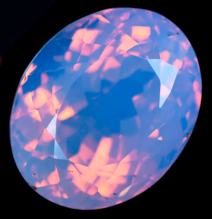 AAA+ 82.95 Ct. Large Pink Opal Australian Oval Cut Loose Gemstone Gift for Women - Image 4 of 4