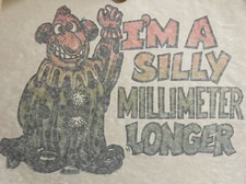 Original Vintage Clown I m A Silly Millimeter Longer Iron On Transfer