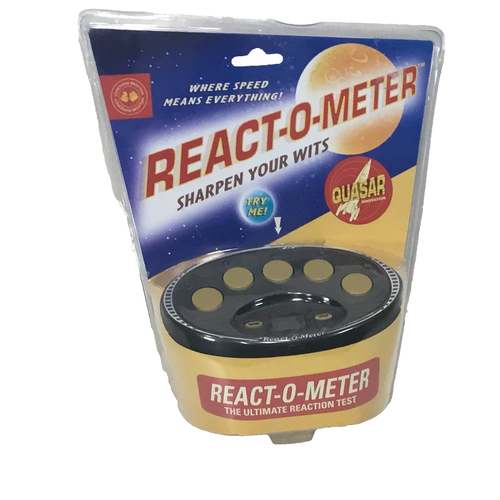 React-O-Meter Electronic Toy Game Sharpen Your Wits NIB Quasar Innovation - Afbeelding 1 van 4