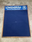 Vintage Lowenbrau Beer Sign Bar Bulletin Cork Board Menu 28”x36”