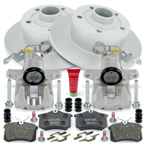 Bremssättel Bremszangen Bremsscheiben Bremsbeläge hinten für Audi A4 B5 + Avant - Bild 2 von 7