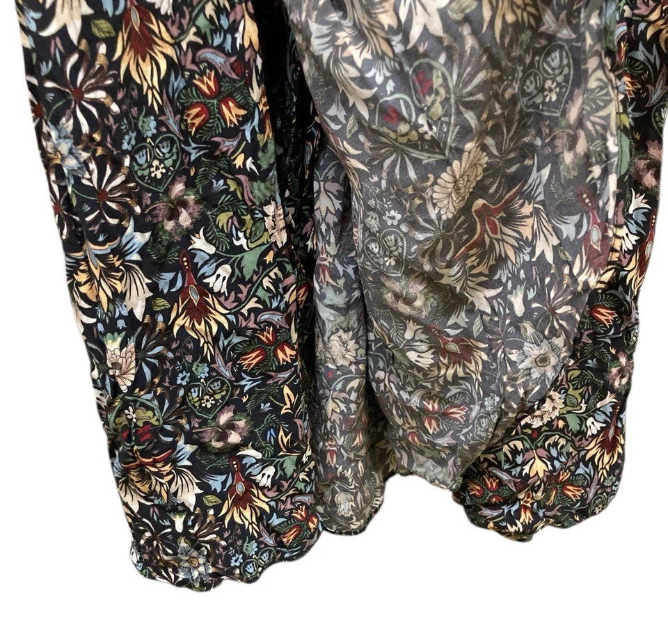 Zadig & Voltaire Dress Size M Black Wrap Pleated V Neck - Image 3 of 4