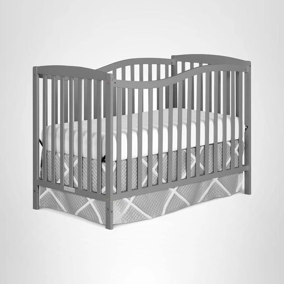 Moderna cuna convertible Chelsea 5 en 1: madera de pino ecológica, certificada de seguridad Foto 3 de 4