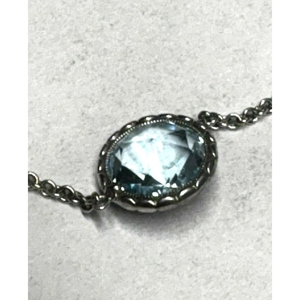 TACORI 925 STERLING SILVER AND 18K YELLOW GOLD AND SKY BLUE TOPAZ BRACELET SKY - Image 2 of 4