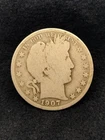 1907-S Barber Half Dollar