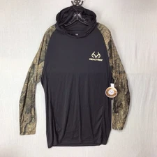 NWT Realtree Men’s Large Tall LT Pull Over Hoodie Colorblock  Long Sleeve Camo