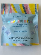 Spongelle Buffer Bits Cotton Candy 4 Body Wash Infused Buffer Bits Free Ship