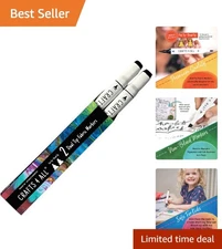 Permanent Dual Tip Fabric Markers Set – Washable & Fade Resistant, Pack of 2