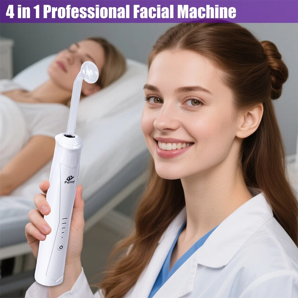 Máquina facial de alta frecuencia antienvejecimiento acné eliminación de arrugas cuidado facial de la piel Foto 4 de 4