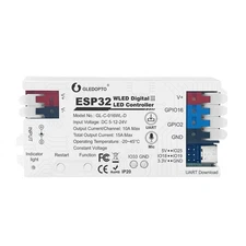 ESP32 WLED LED Strip Light Controller 15A Fuse Music Mic DIY Dynamic Lighting...