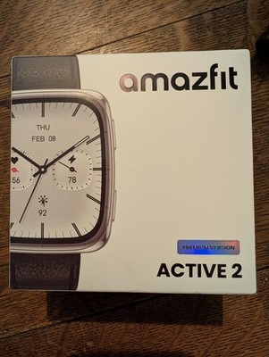 Amazfit Active 2 Premium Smart Watch (Square) , 10 Day Battery, Sapphire Glass