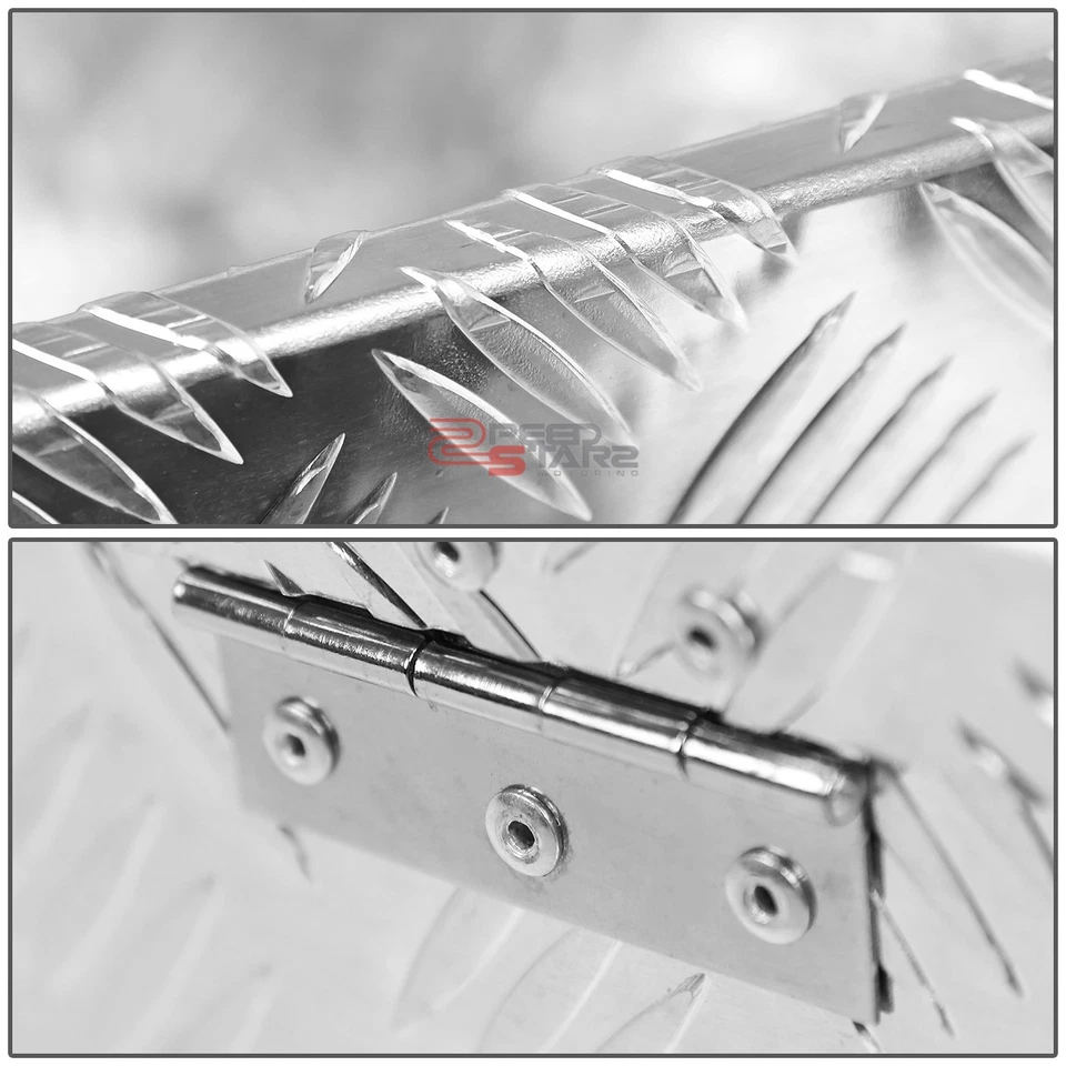 69"ALUMINUM PICKUP TRUCK TRUNK CROSS BED TOOL BOX CROSSBED TRAILER STORAGE+LOCK - Image 3 of 4