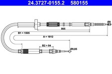 Bremsseil Seilzug Feststellbremse ATE 24.3727-0155.2 für A4 B5 AUDI 8D5 8D2 TDI