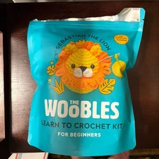 The Woobles Sebastian The Lion To Crochet Kit For Beginners [Open Package]