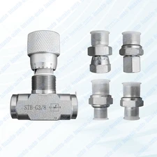 3/8" L08 -Hydraulic Flow Control Valve - STB-G3/8 - Mini Excavator - AGT - USA