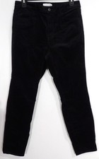 Loft Black Curvy High Waist Skinny Corduroy Pants Size 29/8 27x25 P1037