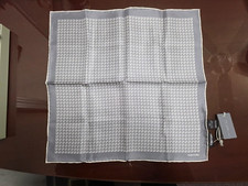 Tom Ford Brand NEW  260  Geometric Silk Pocket Square in White
