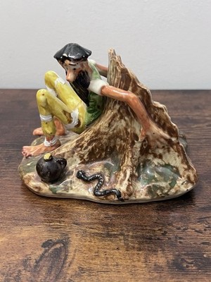 Vintage 1946 PAUL WEBB Imperial porcelain OHIO Hillbilly Planter Figurine Snake