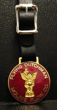 Moline Plow Company Flying Dutchman Trademark Logo Watch Fob Minneapolis Moline