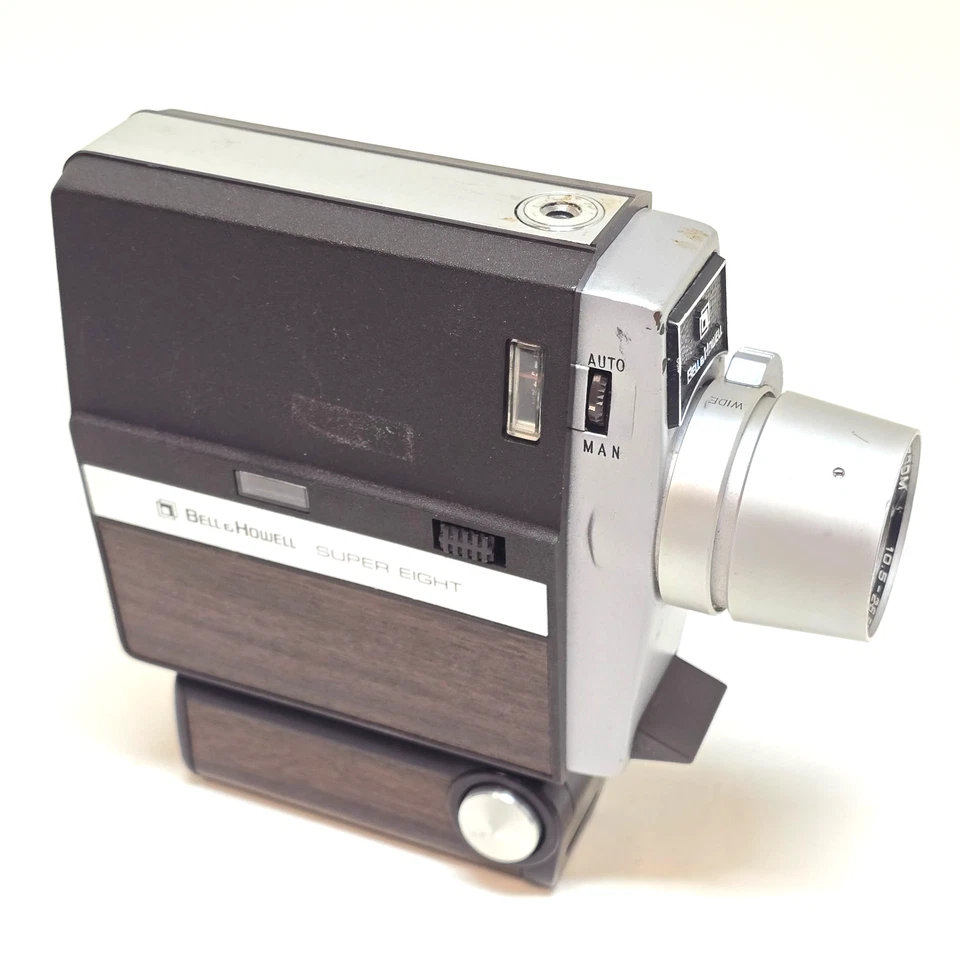 Vintage Super 8 Filmkamera Bell & Howell Autoload 308 Holzdesign (4026) - Bild 4 von 4