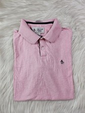 Penguin Munsingwear Classic Fit Pink Casual Mens Short Sleeve Polo Shirt M