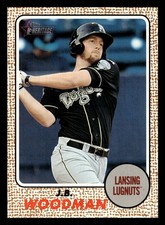 J.B. Woodman 2017 Topps Heritage Minor League #89 Lansing Lugnuts