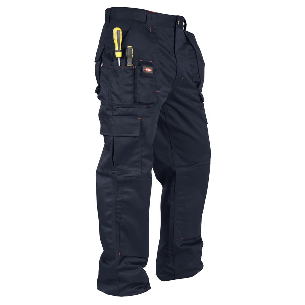 Lee Cooper LCPNT206 Workwear Mens Multi Pocket Easy Care Heavy Duty Knee Pad