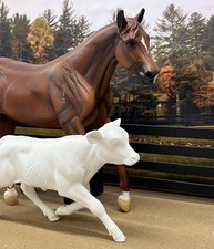 1:9 Unfinished Running Calf Cow Raw 3d Print Traditional Breyer Model Horses Etc