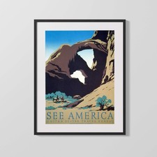 National Parks Poster - Arches - Window to the West