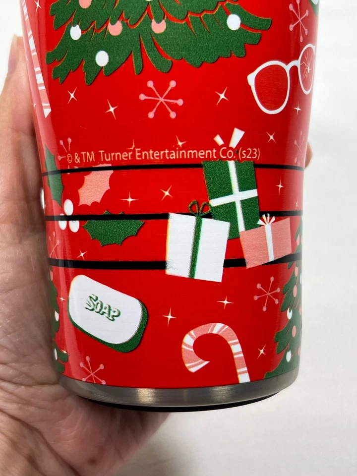 Tervis Navidad 20 oz. Vaso de acero inoxidable con tapa roja Foto 3 de 4