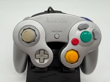 OFFICIAL Nintendo GameCube Wii U Controller DOL-003 Silver 8/10 Stick