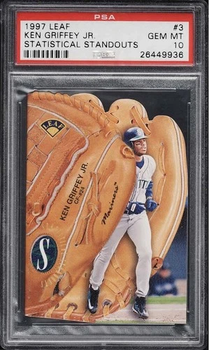 1997 Leaf - Statistical Standouts #3 Ken Griffey Jr /1000🔥PSA 10