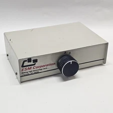 2-Way DB25 Manual Data Transfer Switch Box Rotary Parallel PC Printer UNTESTED