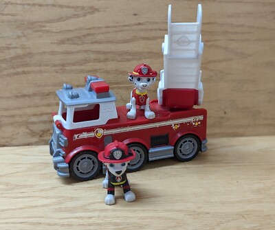 Paw Patrol Marshall Fire Truck! Nickelodeon Spin Master Ultimate Rescue  Vehicle