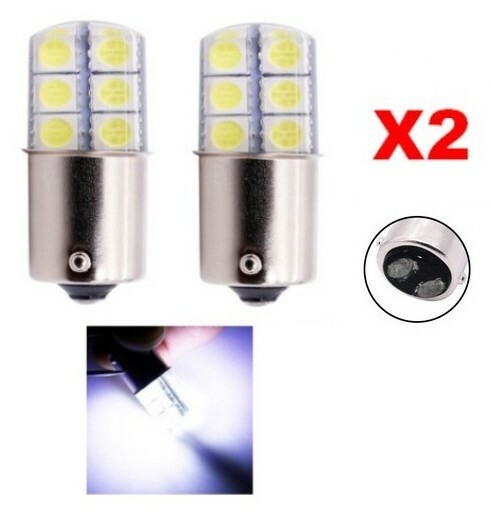 Ampoule LED BAY15D P21/5W 6000K Blanc - Pour Veilleuses, Feux De Jour, Feux Arrière Auto