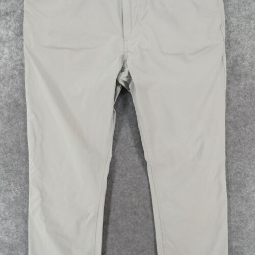 RLX Ralph Lauren Pants Mens 36x32 Tailored Fit Chino Flat Front Gray Lightweight - Picture 5 of 21