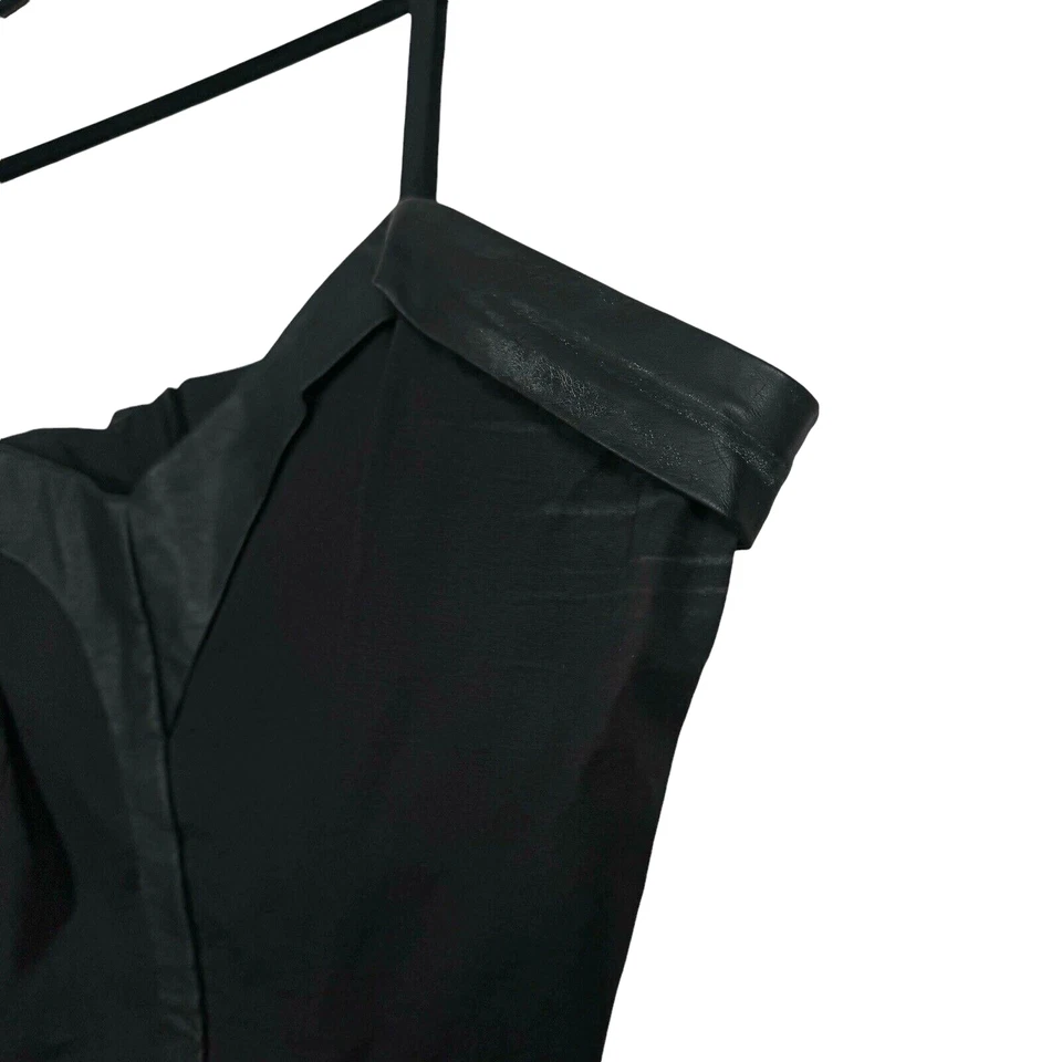 Mini Vestido Tripp NYC Daang Goodman Negro Talla Grande 4X Imitación Cuero Borde Gótico Punk Foto 3 de 4