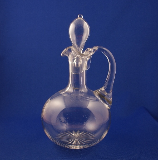 Vintage British Glass Crystal Decanter Cut 1890 RL Superb