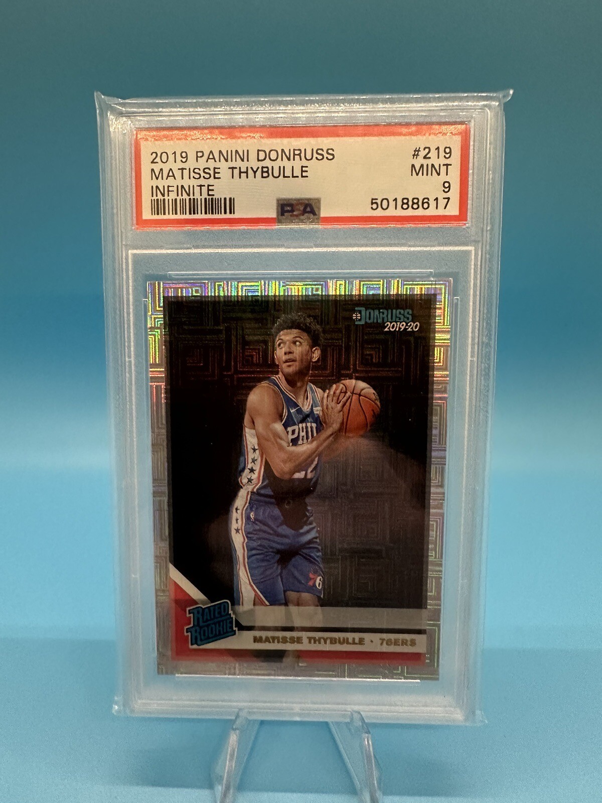 2019-20 Panini Donruss Rated Infinite Matisse Thybulle #219 PSA 9 MINT Rookie RC