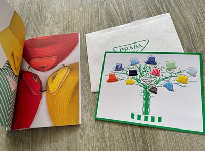 PRADA 2022 HATS Catalog Men & Women Hats Authentic + 3D Stickers Brand New