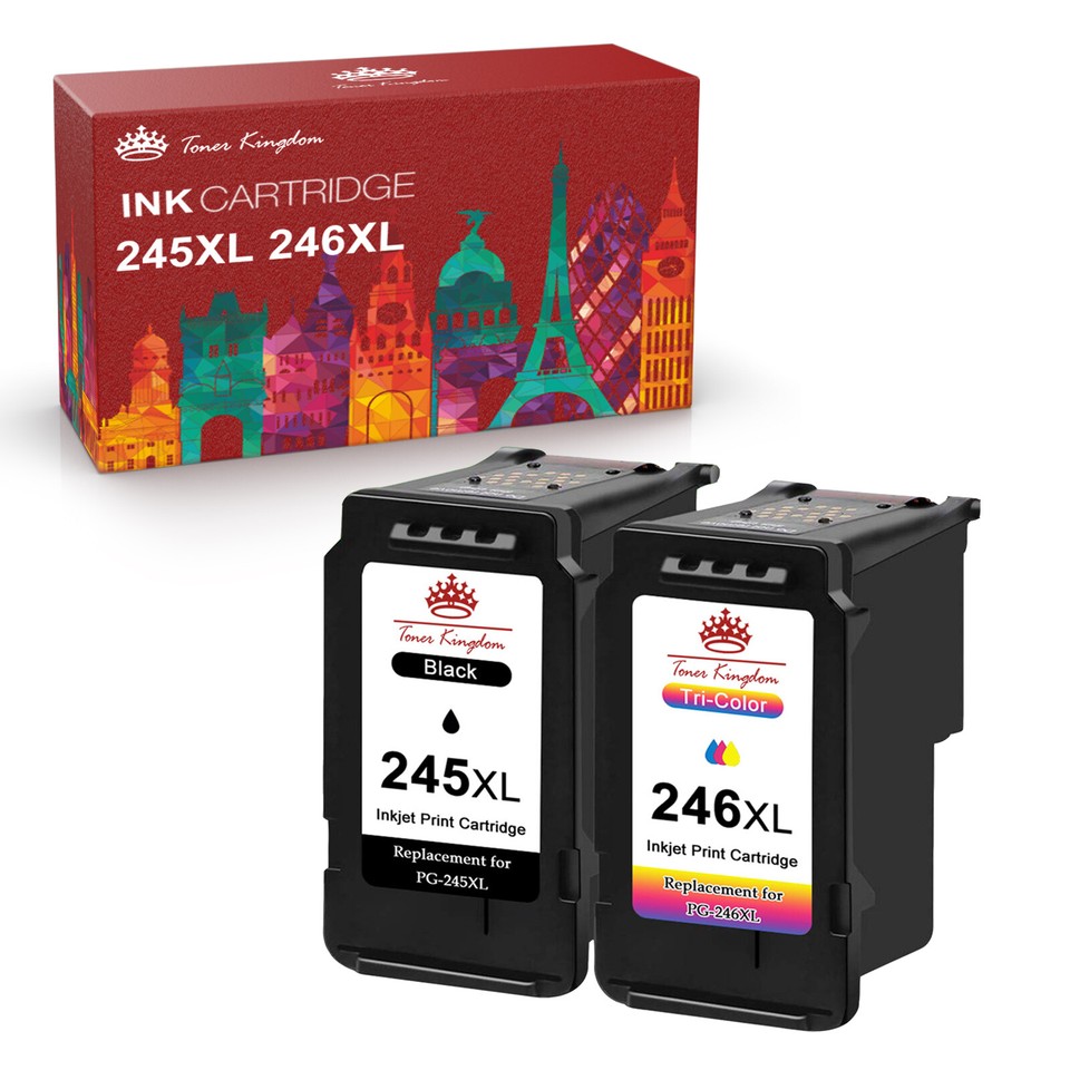 Cartuccia Inchiostro Canon Ricambio Cartuccia D'inchiostro CL-246 XL Nera Compatibile Per Stampanti Canon PIXMA (MG2522, MX490, Ecc.) Ink 245/246 Compatible