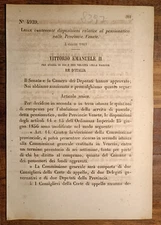 Province Venete 1869 Legge x il Pensionatico-8397