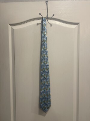 J. Garcia Necktie Blue Silk Northern Lights Collector Edition Artist Proof #2013
