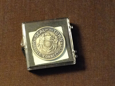 Suffield CT 300 years commemorative seal Sterling silver