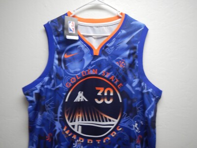 NIKE NBA GOLDEN STATE WARRIORS MVP CURRY JERSEY SIZE XXL ( 54
