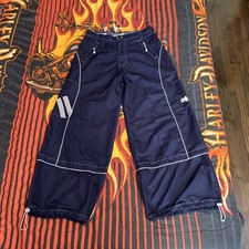 CAFFEINE 007 New York 90  s Wide Leg Raver Skater Goth Pants JNCO Macgear Kikwear