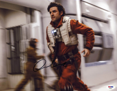 Oscar Isaac SIGNED 11x14 Photo Poe Star Wars The Last Jedi PSA/DNA