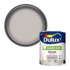 Dulux - Quick Drying Gloss Paint For Wood & Metal Perfectly Taupe 750ml
