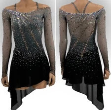 ice figure skating competition dress Gymnastics costume dance Dress dyeing